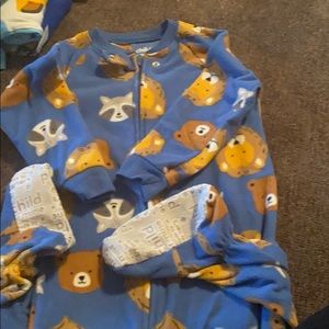 Boys fleece pajama onesie